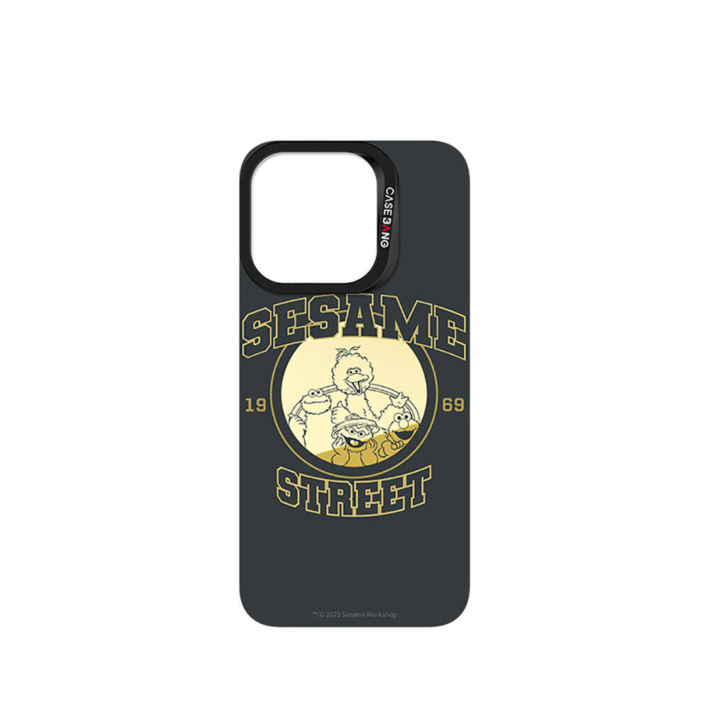 Casebang Sesame Street Serisi iPhone 15 Pro Max M-safe Şarj Özellikli Mıknatıslı Arka Panel