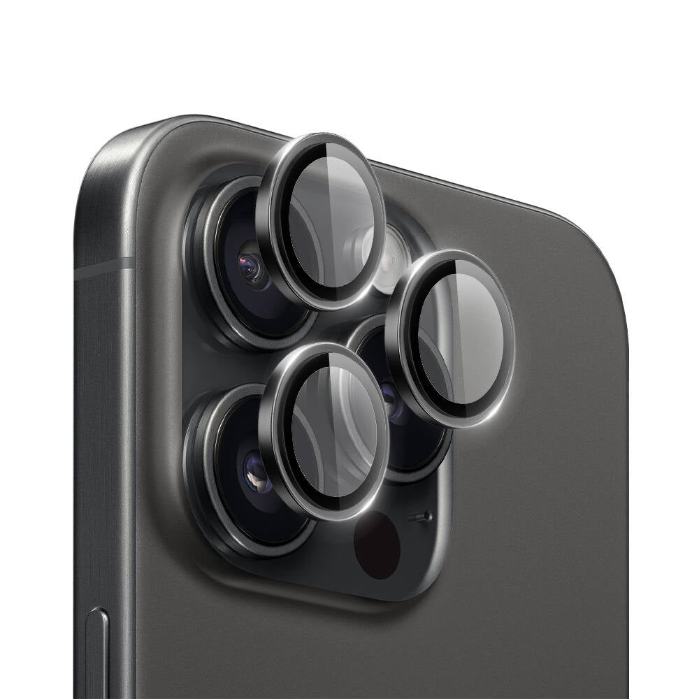 Wiwu LG-003 iPhone 15 Pro Max Lens Guard Çizilmeye Karşı Dayanıklı Safir Kamera Lens Koruyucu