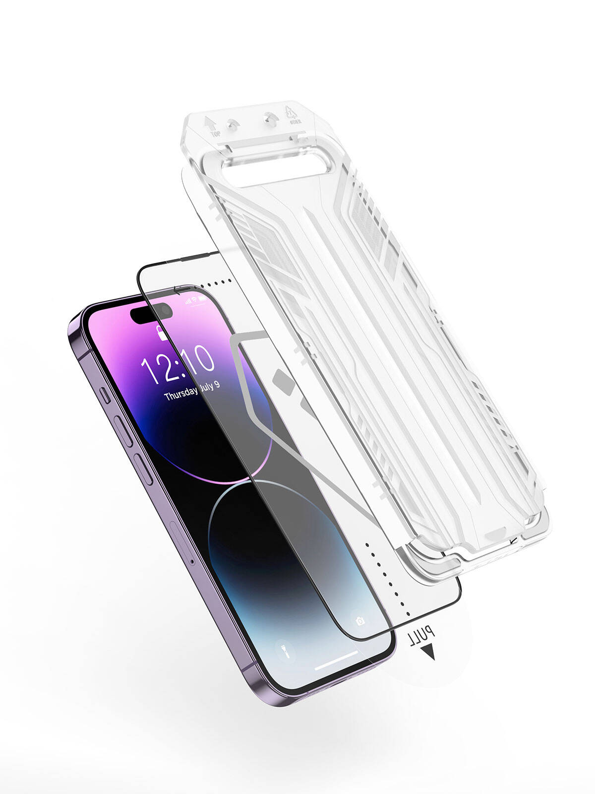 Wiwu SQ-005 Easy İnstall iVista iPhone 15 Pro Max Super Hardness Ekran Koruyucu