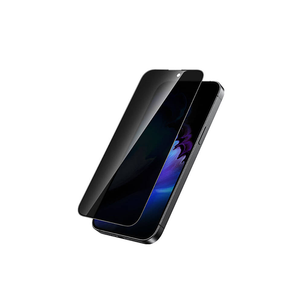 Recci RSP-A06SP iPhone 15 Pro 3D Privacy Shield Temperli Cam Ekran Koruyucu