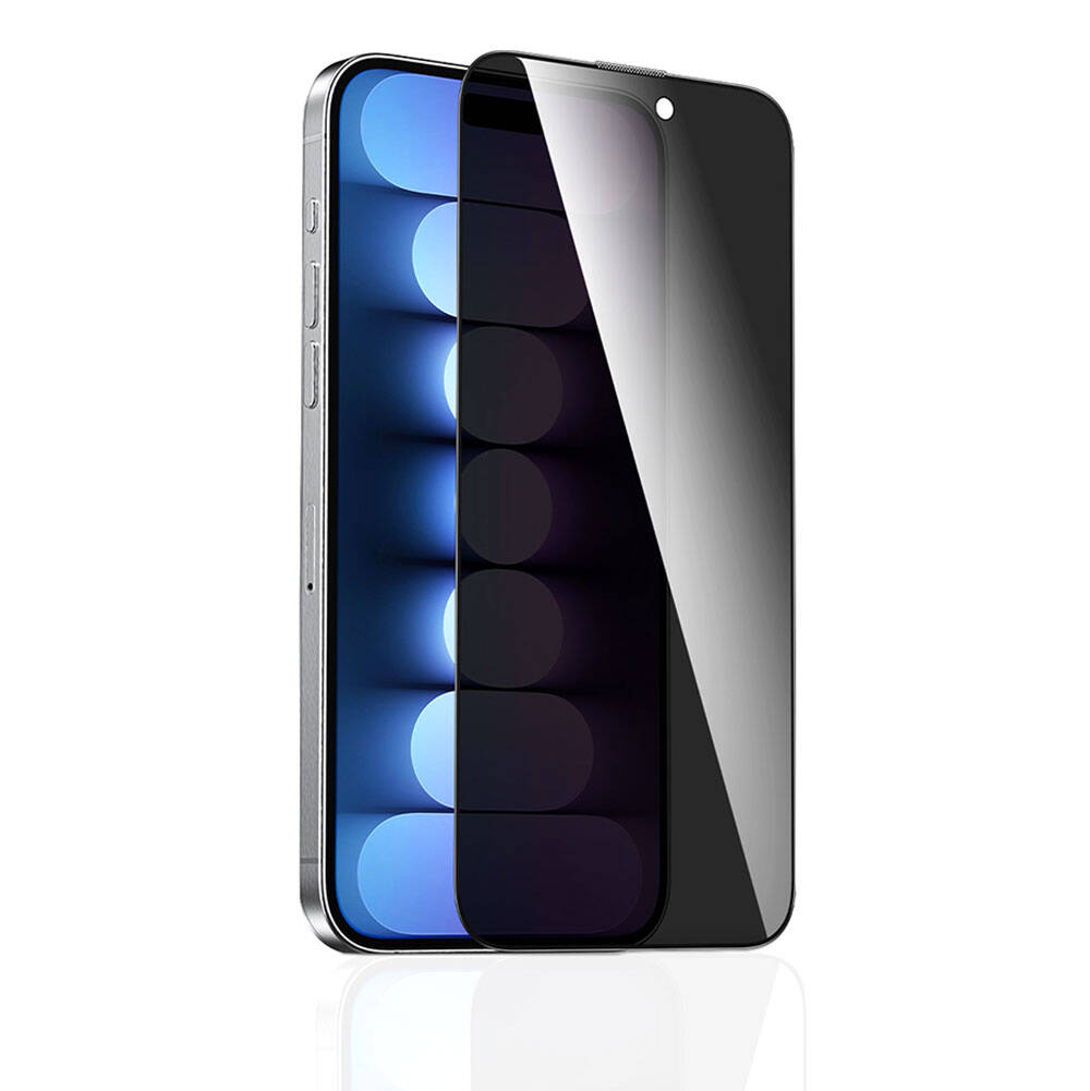 Recci RSP-A17AP iPhone 15 Pro Privacy Temperli Cam Ekran Koruyucu