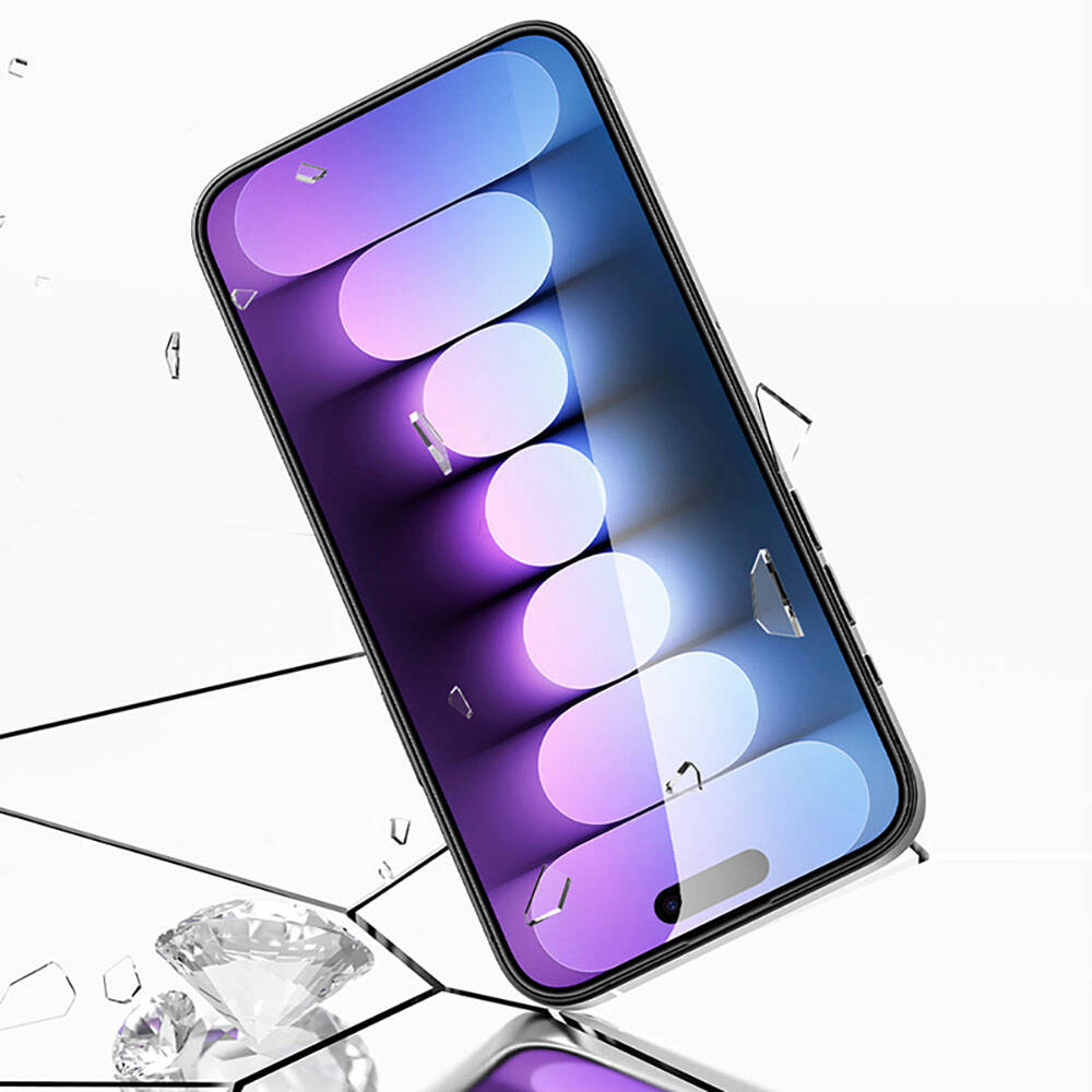 Recci RSP-A17AP iPhone 15 Pro Privacy Temperli Cam Ekran Koruyucu