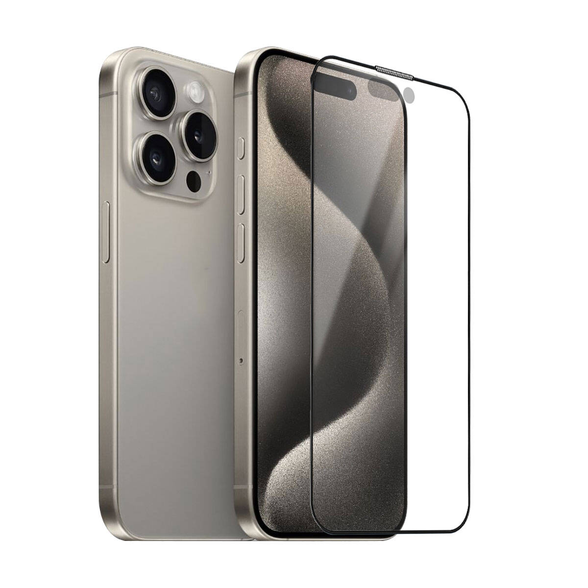 Wiwu iVista Screen Matte iPhone 15 Pro Ultra Güçlü Temperli Mat Ekran Koruyucu