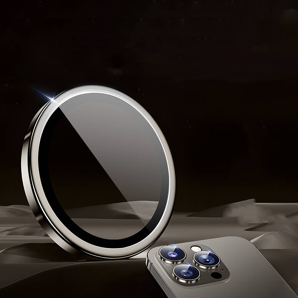 Wiwu LG-003 iPhone 15 Pro Lens Guard Çizilmeye Karşı Dayanıklı Safir Kamera Lens Koruyucu