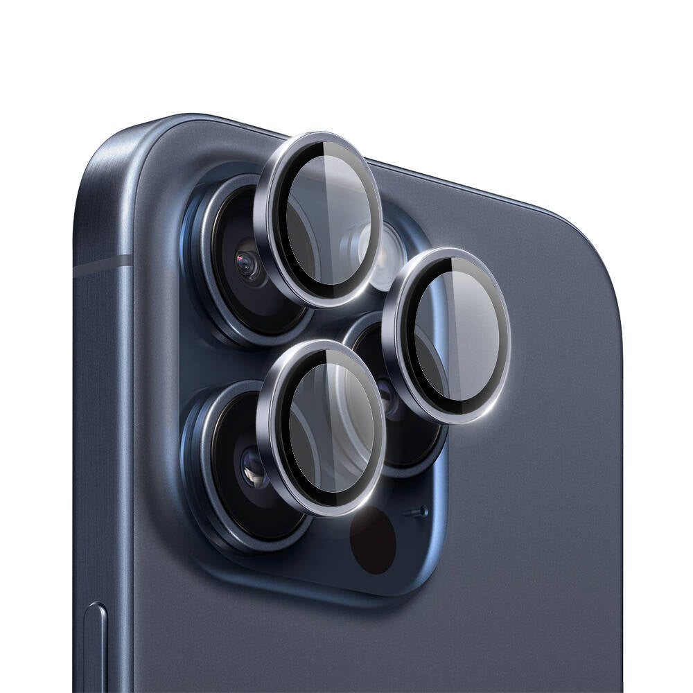 Wiwu LG-003 iPhone 15 Pro Lens Guard Çizilmeye Karşı Dayanıklı Safir Kamera Lens Koruyucu