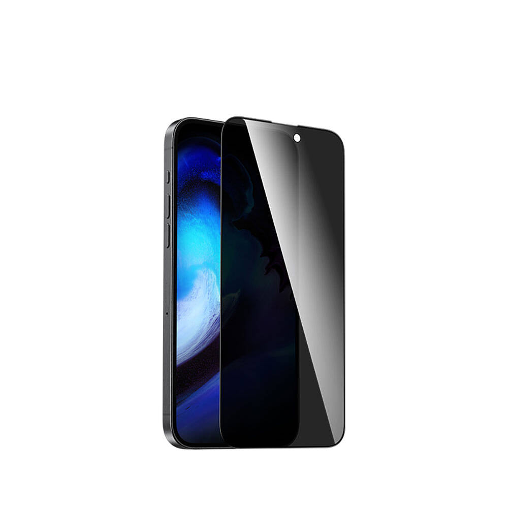 Recci RSP-A05SP iPhone 15 3D Privacy Shield Temperli Cam Ekran Koruyucu