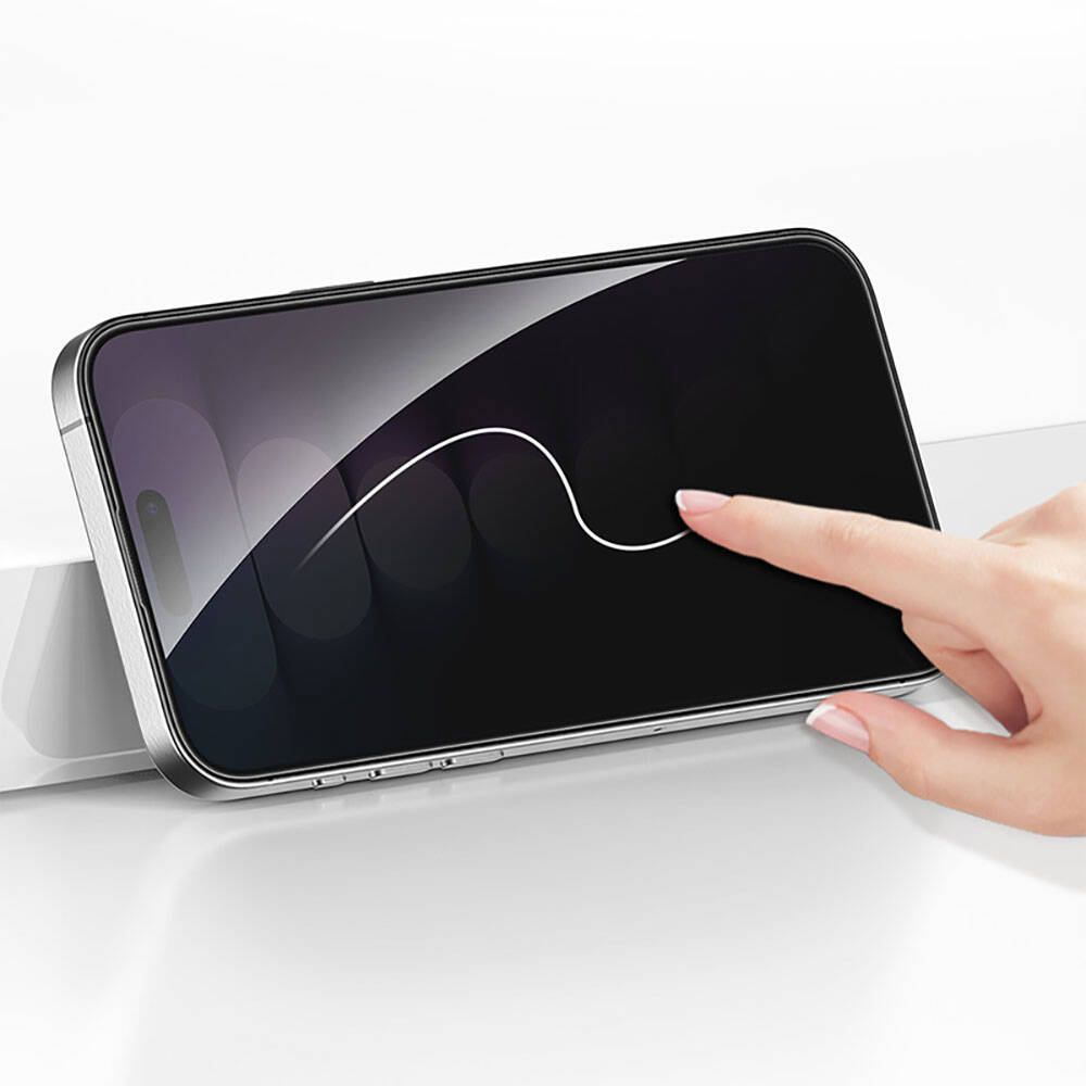 Recci RSP-A16AP iPhone 15 Privacy Temperli Cam Ekran Koruyucu