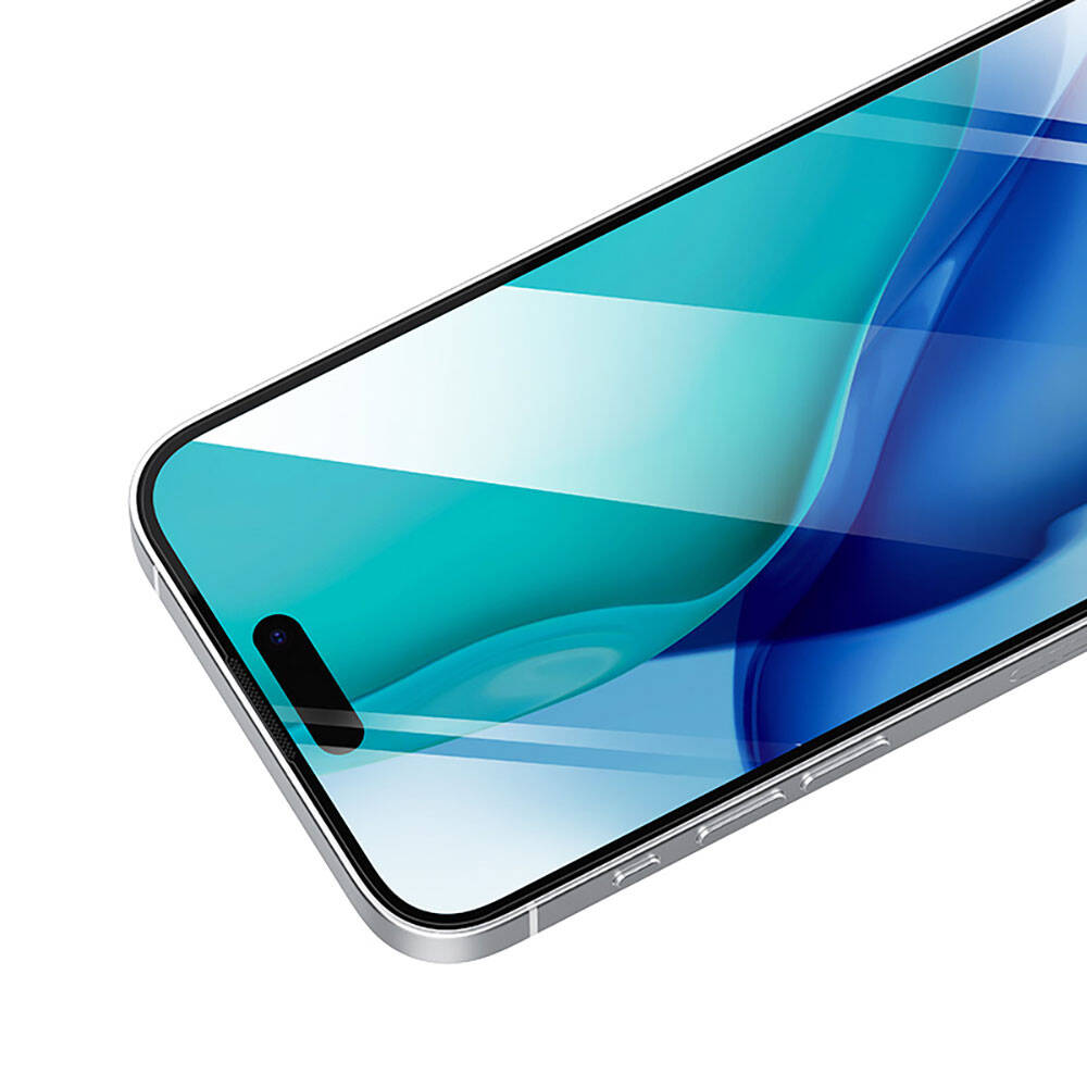 Recci RSP-A20HD iPhone 15 Full Transparan Temperli Cam Ekran Koruyucu