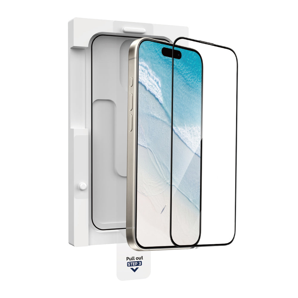 Wiwu GT-020 Titan Guard Serisi iPhone 15 Şok Emici Hibrit Polimer HD Şeffaf Ekran Koruyucu Film + Kolay Uygulama Aparatı