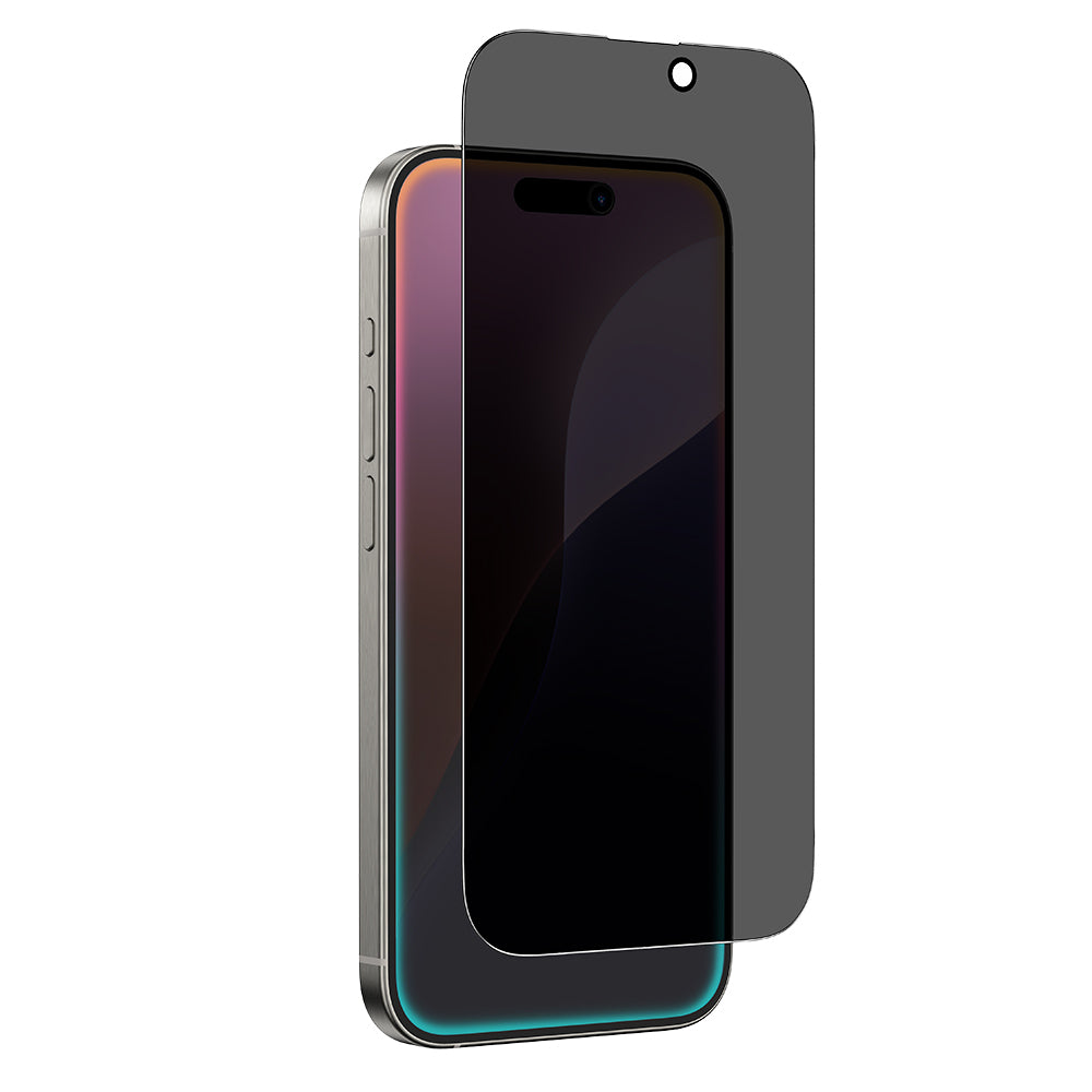 Amazingthing Radix iPhone 16 Privacy Parmak İzi Bırakmayan Temperli Cam Ekran Koruyucu