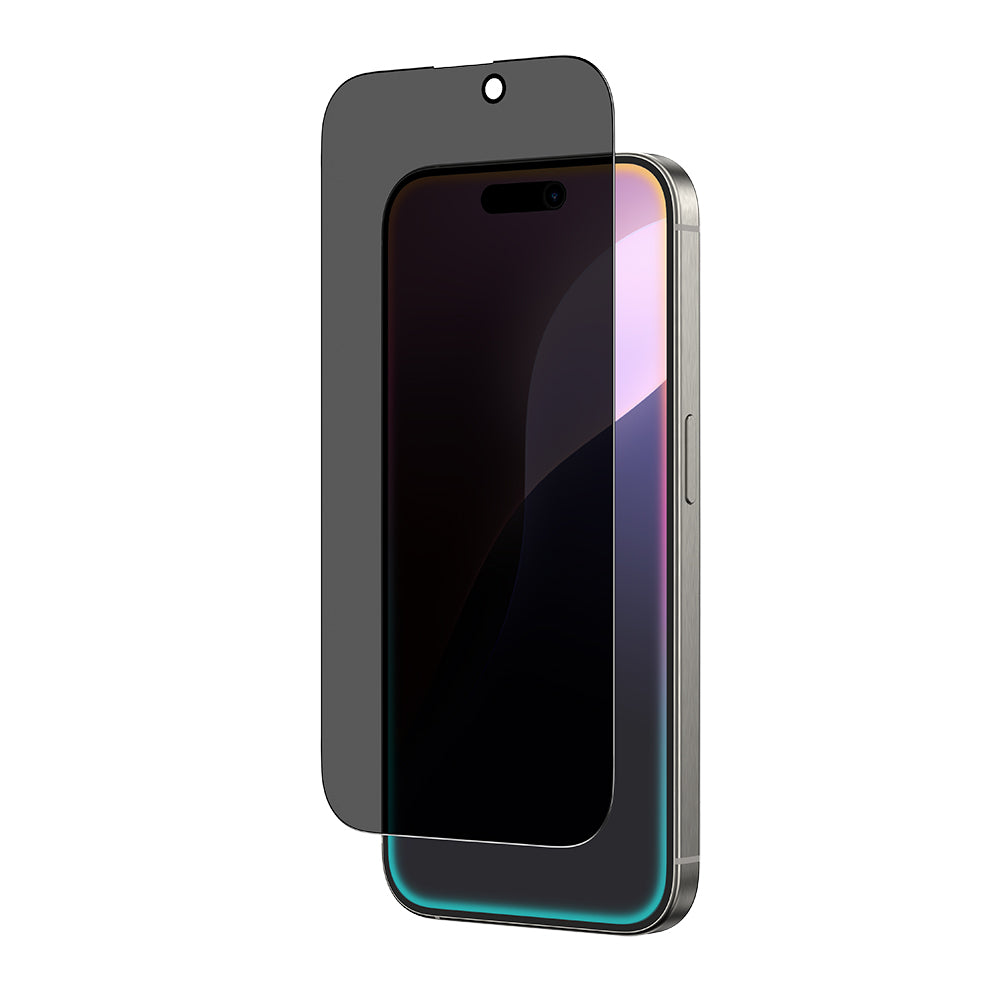 Amazingthing Radix iPhone 16 Privacy Parmak İzi Bırakmayan Temperli Cam Ekran Koruyucu