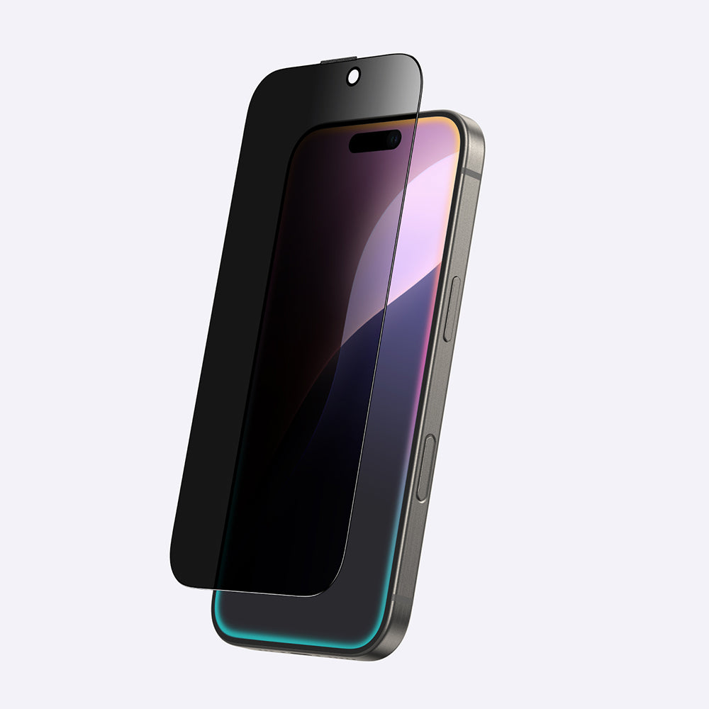Amazingthing Radix iPhone 16 Privacy Parmak İzi Bırakmayan Temperli Cam Ekran Koruyucu