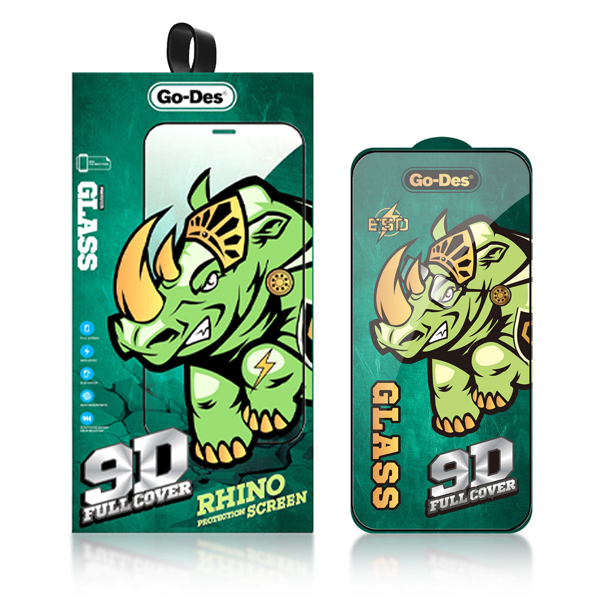 Go Des 9D iPhone 16 Full Cover Temperli Cam Ekran Koruyucu