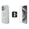 Guess iPhone 16 Orjinal Lisanslı 3'lü Aksesuar Seti IML Baskılı Simli Glitter Kılıf + Ekran Koruyucu + Lens Koruyucu