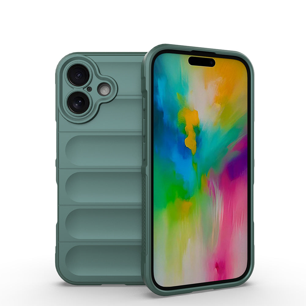 Cepax iPhone 16 Esnek TPU Oyuklu Arka Yüzey Tasarımlı Etnik Silikon Kılıf