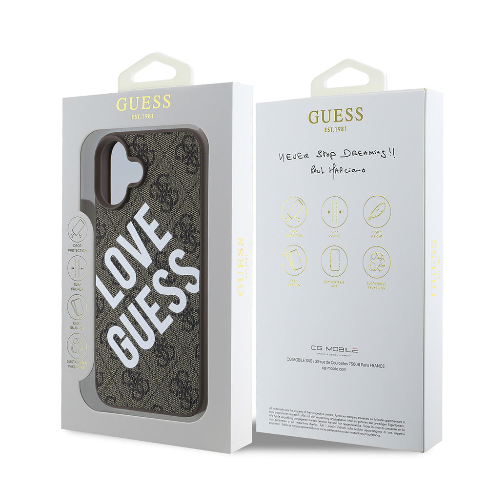 Guess iPhone 16 Orjinal Lisanslı Big Love Guess Telefon Kılıfı