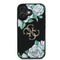 iPhone 16 Kılıf Guess Orjinal Lisanslı Gül Baskılı Büyük Metal Logo Dizaynlı Kılıf