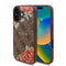Guess iPhone 16 Orjinal Lisanslı M-safe Şarj Özellikli Gül Baskılı 4G Desenli Yazı Logolu Kılıf