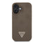 Guess iPhone 16 Orjinal Lisanslı M-safe Şarj Özellikli Sıcak Baskılı Üçgen Logolu PU Deri Peony Kılıf