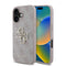 Guess iPhone 16 Orjinal Lisanslı PU Deri 4G Desenli Metal Büyük 4G ve Yazı Logolu Telefon Kılıfı