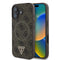 Guess iPhone 16 Orjinal Lisanslı Magsafe Şarj Özellikli PU Üçgen Logo 4G Desenli Telefon Kılıfı