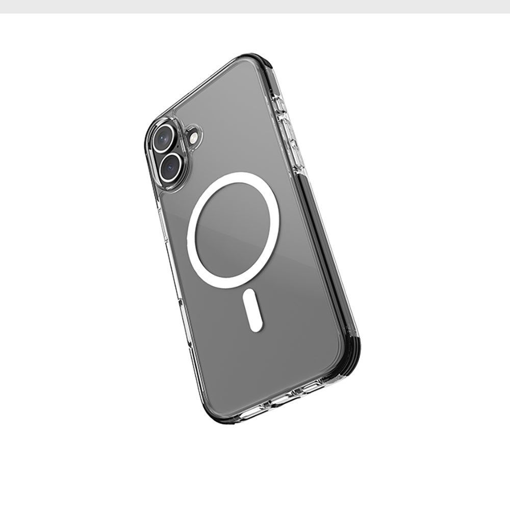 Raptic Clear Serisi iPhone 16 M-safe Şarj Özellikli Airbag Tasarımlı Şeffaf Kılıf