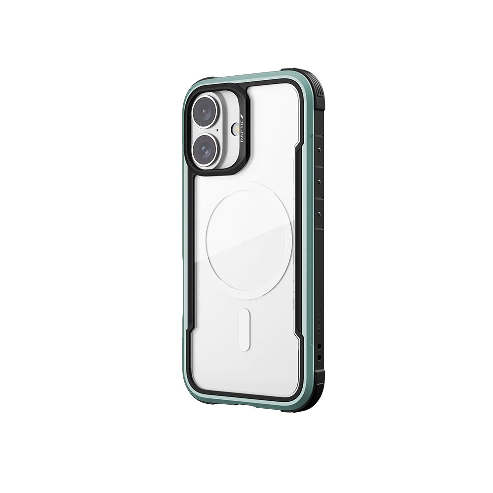 Raptic Shield Serisi iPhone 16 M-safe Şarj Özellikli Airbagli Şeffaf Arka Yüzey Kılıf
