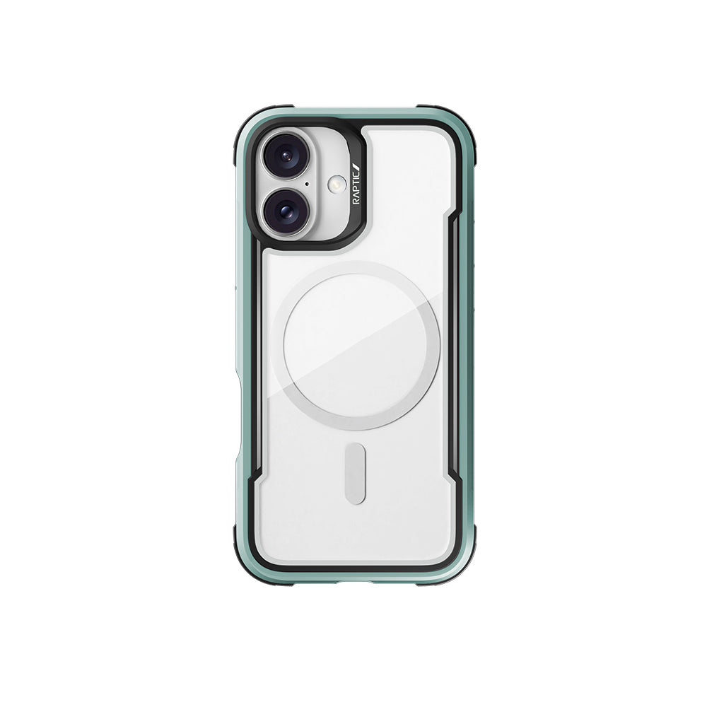 Raptic Shield Serisi iPhone 16 M-safe Şarj Özellikli Airbagli Şeffaf Arka Yüzey Kılıf