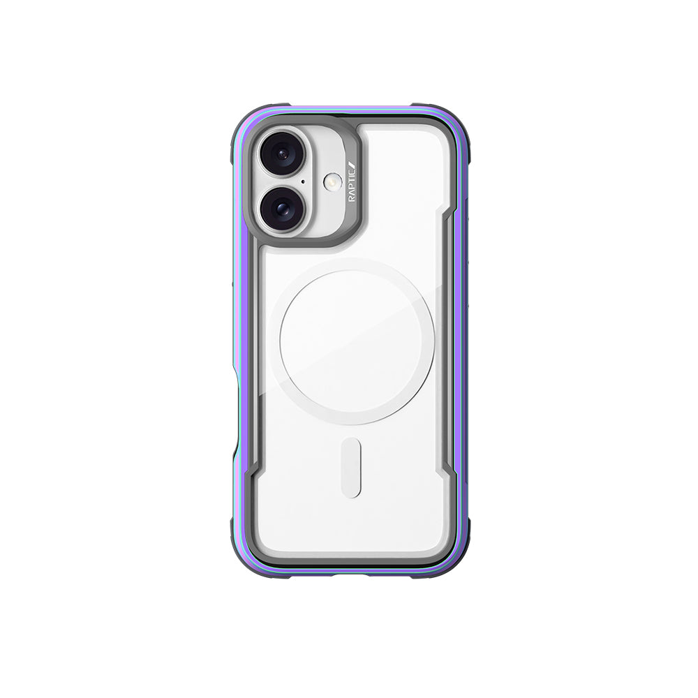 Raptic Shield Serisi iPhone 16 M-safe Şarj Özellikli Airbagli Şeffaf Arka Yüzey Kılıf