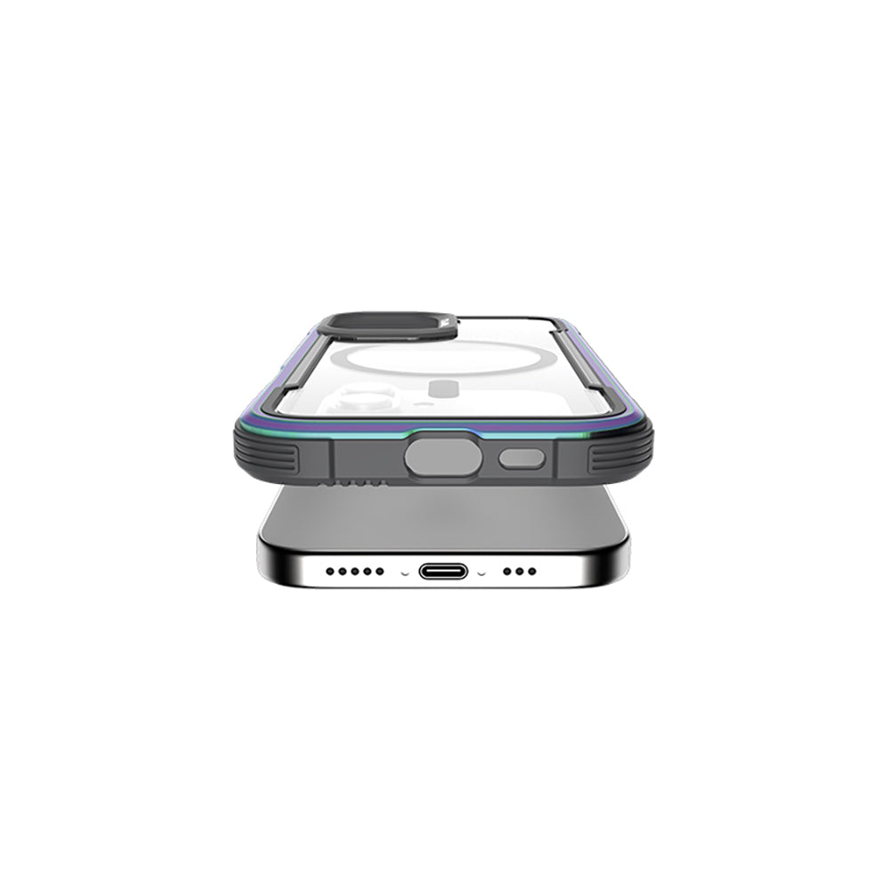 Raptic Shield Serisi iPhone 16 M-safe Şarj Özellikli Airbagli Şeffaf Arka Yüzey Kılıf