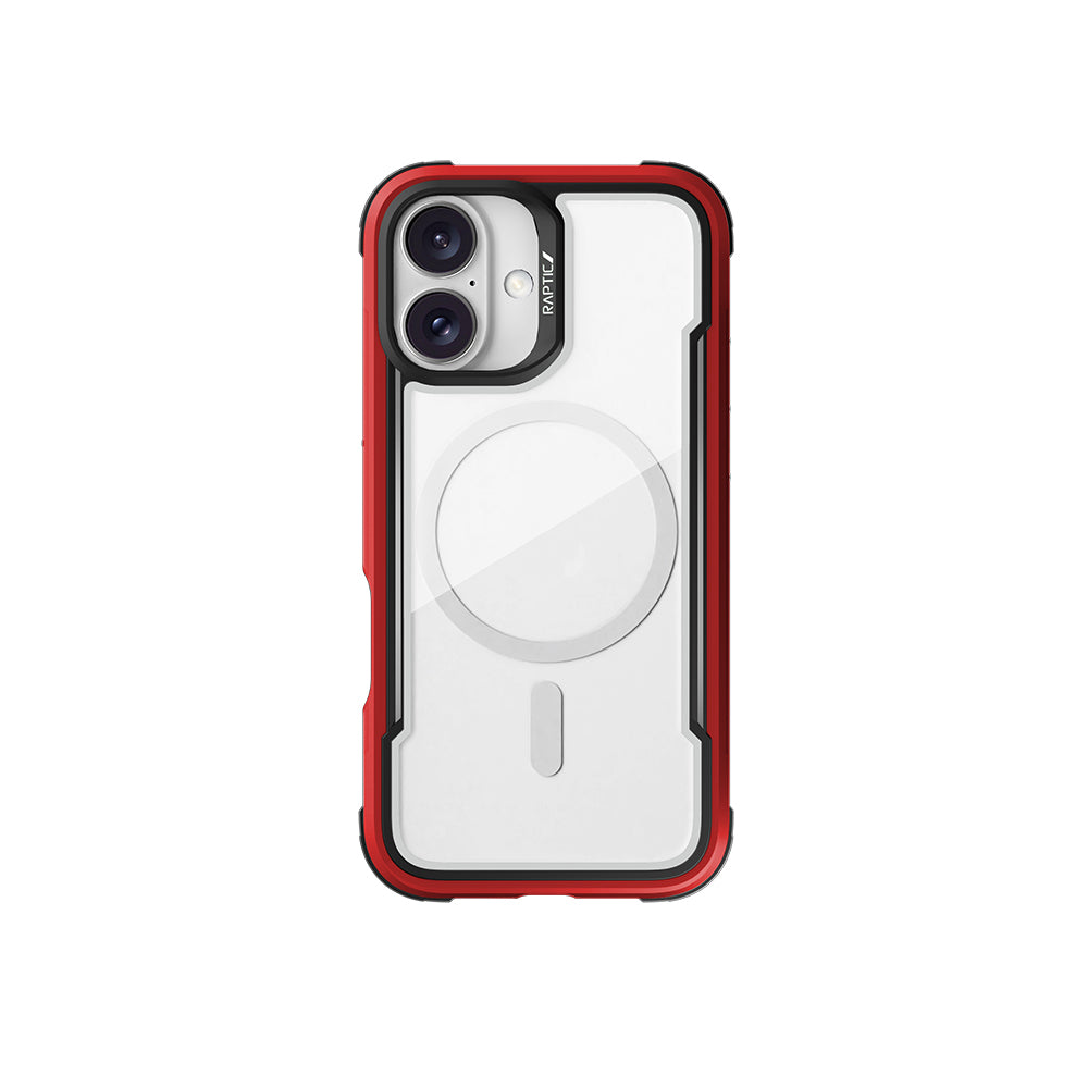 Raptic Shield Serisi iPhone 16 M-safe Şarj Özellikli Airbagli Şeffaf Arka Yüzey Kılıf