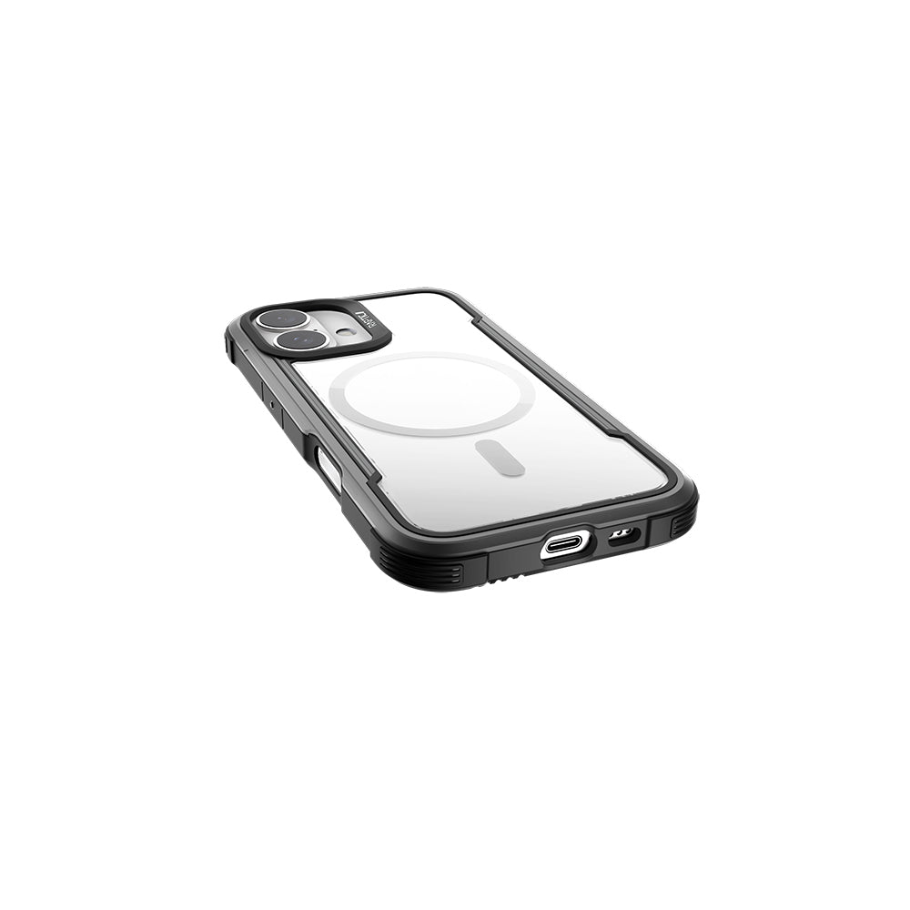 Raptic Shield Serisi iPhone 16 M-safe Şarj Özellikli Airbagli Şeffaf Arka Yüzey Kılıf