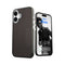 Mutural Montage iPhone 16 M-safe Şarj Özellikli Karbon Fiber Desenli Kılıf