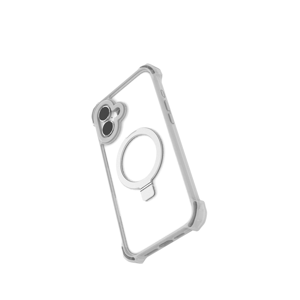 Raptic Dual Serisi iPhone 16 M-safe Şarj Özellikli Şeffaf Standlı Kılıf