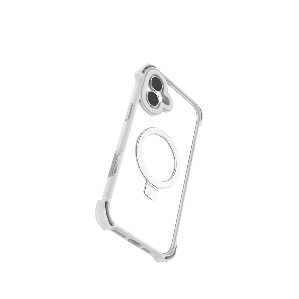 Raptic Dual Serisi iPhone 16 M-safe Şarj Özellikli Şeffaf Standlı Kılıf