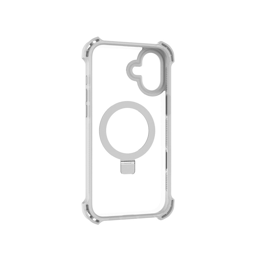Raptic Dual Serisi iPhone 16 M-safe Şarj Özellikli Şeffaf Standlı Kılıf