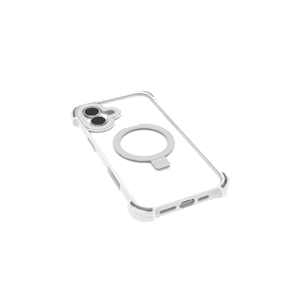 Raptic Dual Serisi iPhone 16 M-safe Şarj Özellikli Şeffaf Standlı Kılıf