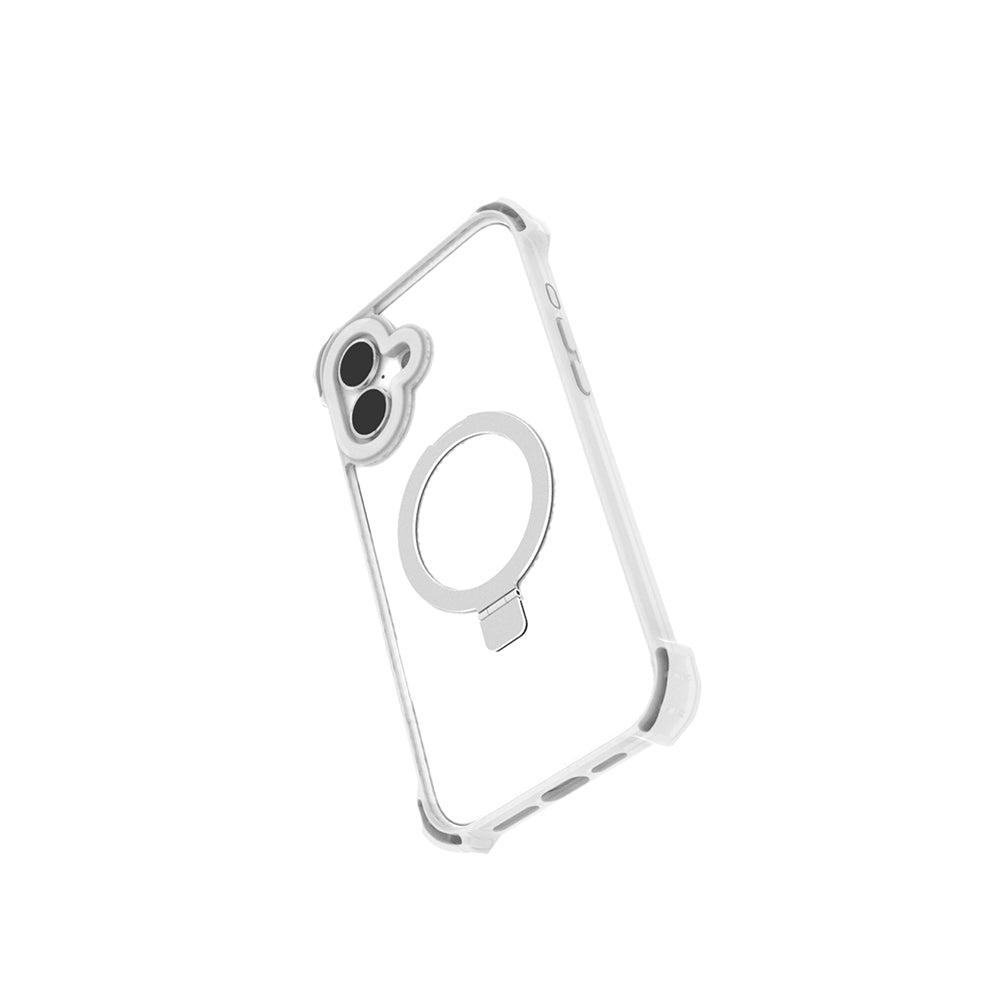 Raptic Dual Serisi iPhone 16 M-safe Şarj Özellikli Şeffaf Standlı Kılıf