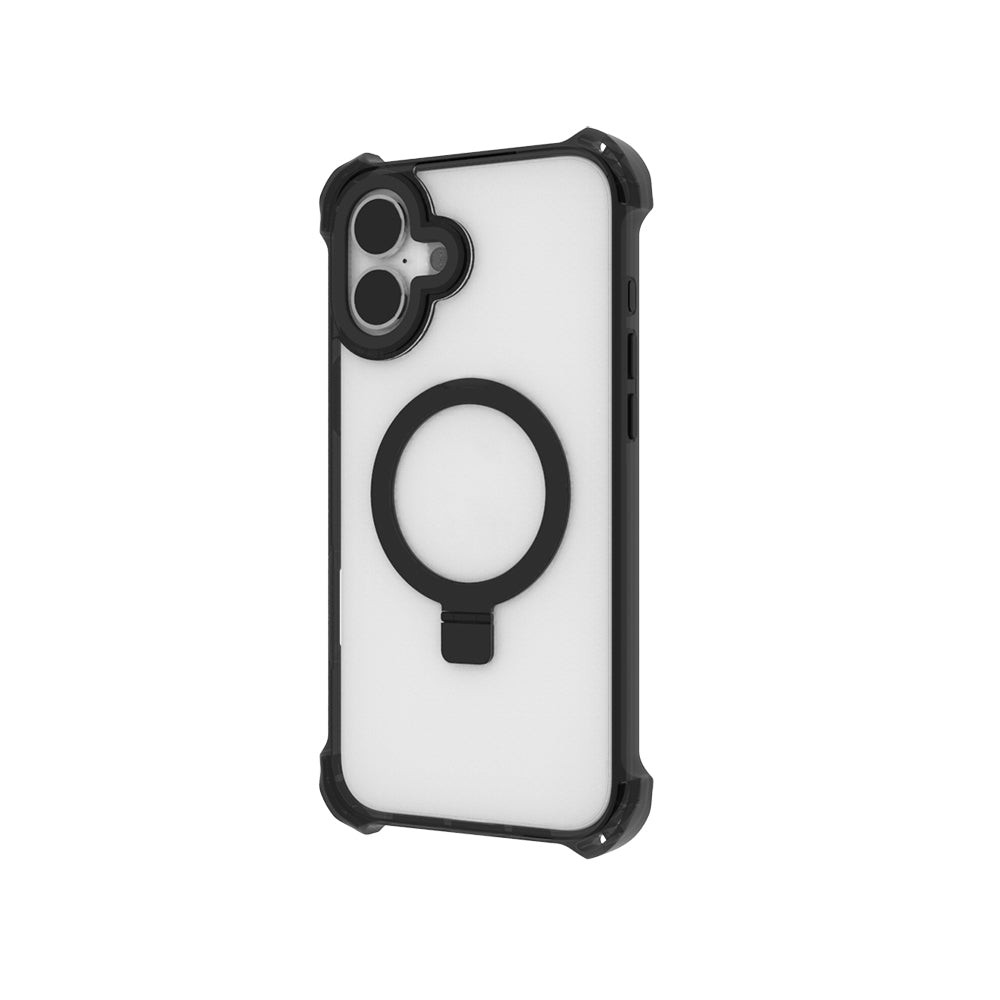 Raptic Dual Serisi iPhone 16 M-safe Şarj Özellikli Şeffaf Standlı Kılıf