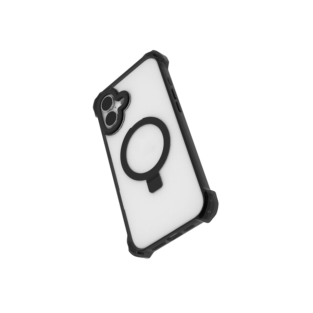 Raptic Dual Serisi iPhone 16 M-safe Şarj Özellikli Şeffaf Standlı Kılıf
