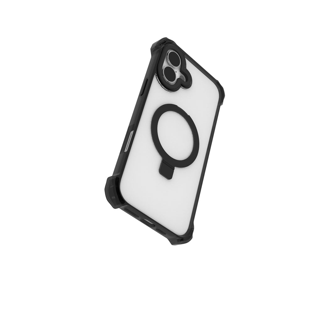 Raptic Dual Serisi iPhone 16 M-safe Şarj Özellikli Şeffaf Standlı Kılıf