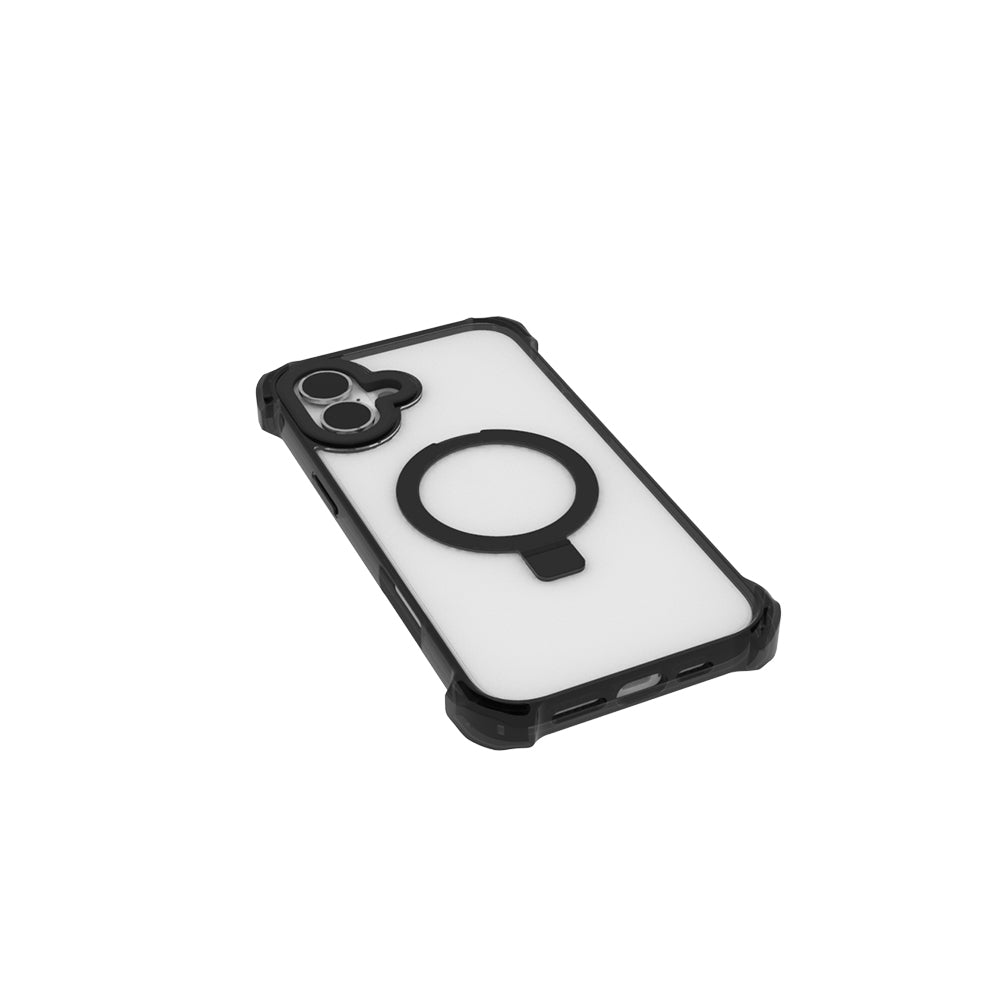 Raptic Dual Serisi iPhone 16 M-safe Şarj Özellikli Şeffaf Standlı Kılıf