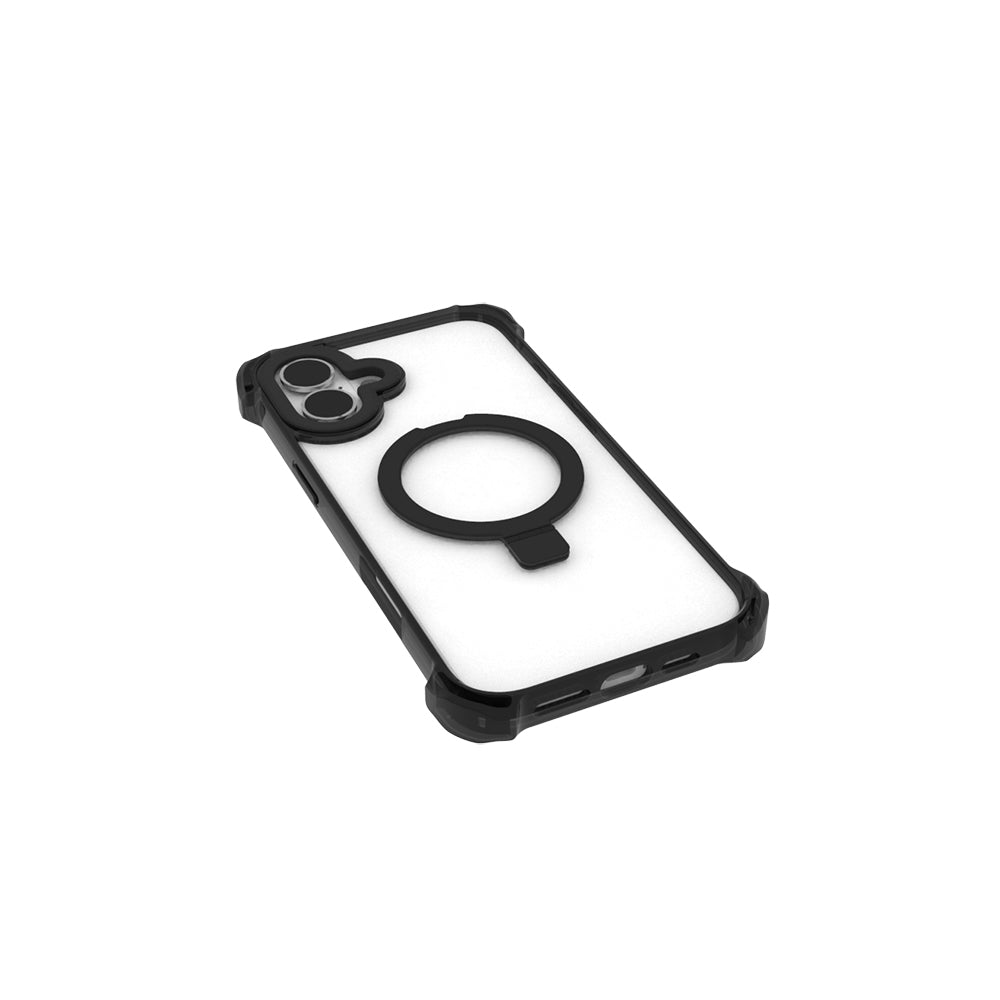Raptic Dual Serisi iPhone 16 M-safe Şarj Özellikli Şeffaf Standlı Kılıf