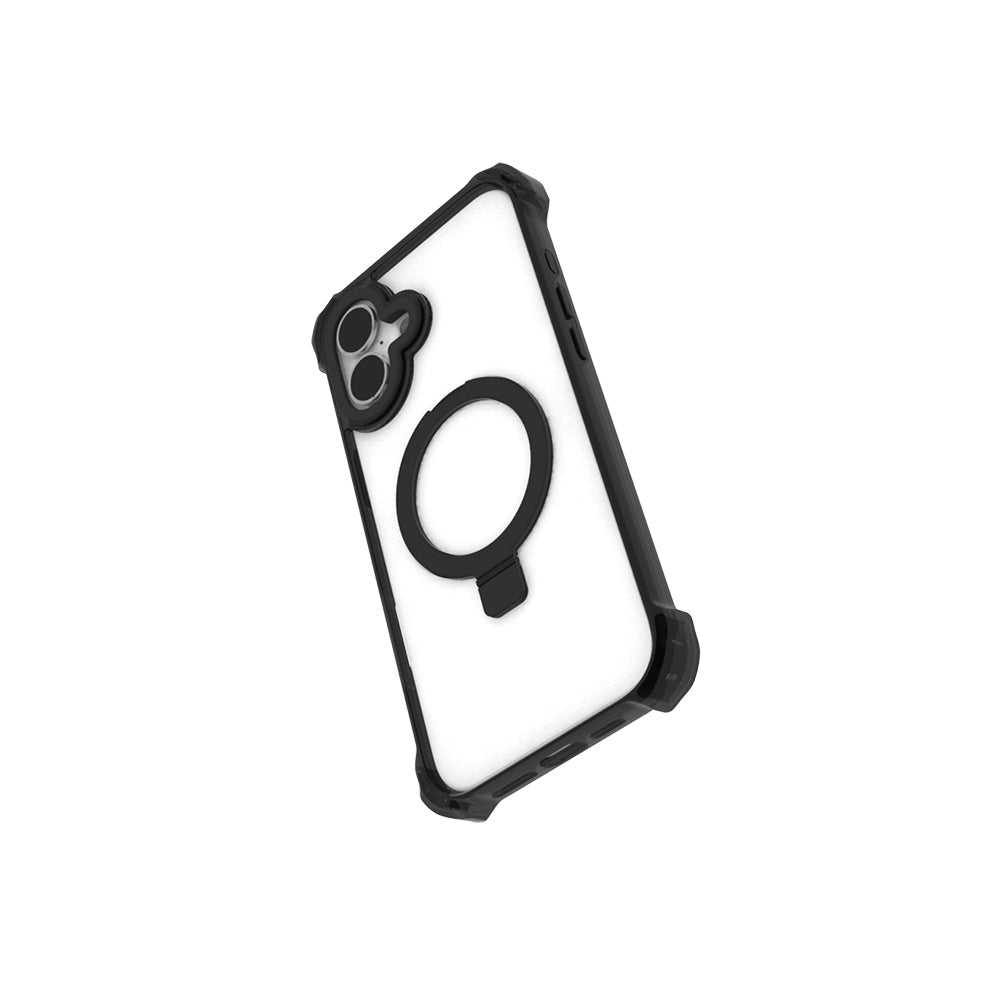 Raptic Dual Serisi iPhone 16 M-safe Şarj Özellikli Şeffaf Standlı Kılıf