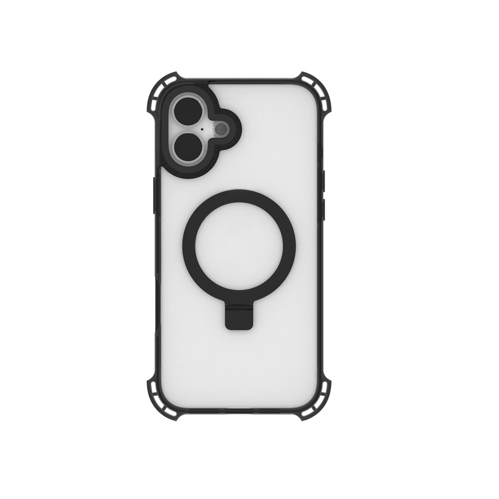 Raptic Dual Serisi iPhone 16 M-safe Şarj Özellikli Şeffaf Standlı Kılıf