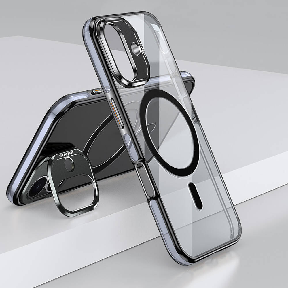 Wlons iPhone 16 M-safe Şarj Özellikli Standlı Efsane Kılıf