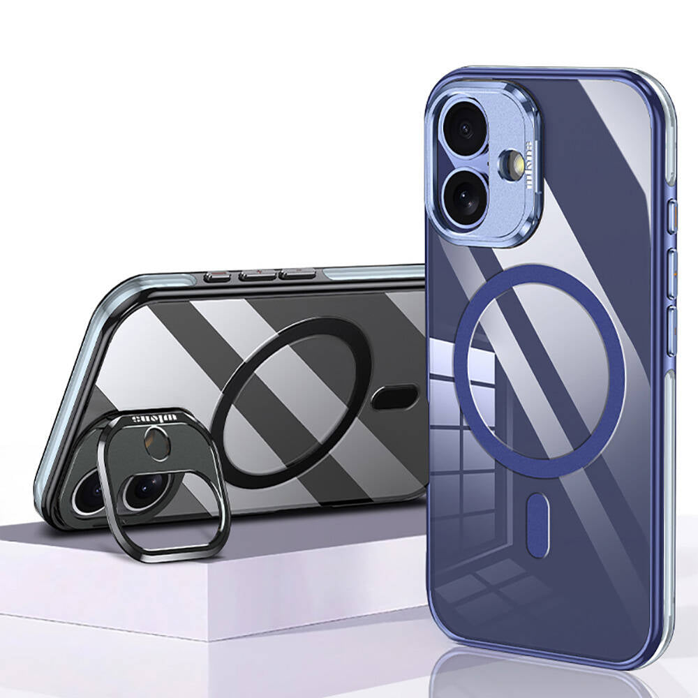 Wlons iPhone 16 M-safe Şarj Özellikli Standlı Efsane Kılıf