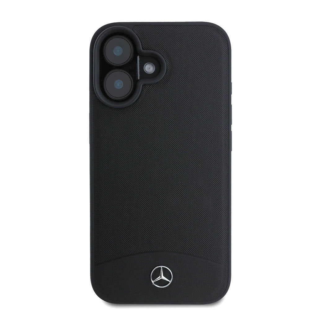 Mercedes Benz iPhone 16 Orjinal Lisanslı M-safe Şarj Özellikli Dokulu ve Düz Deri Kılıf