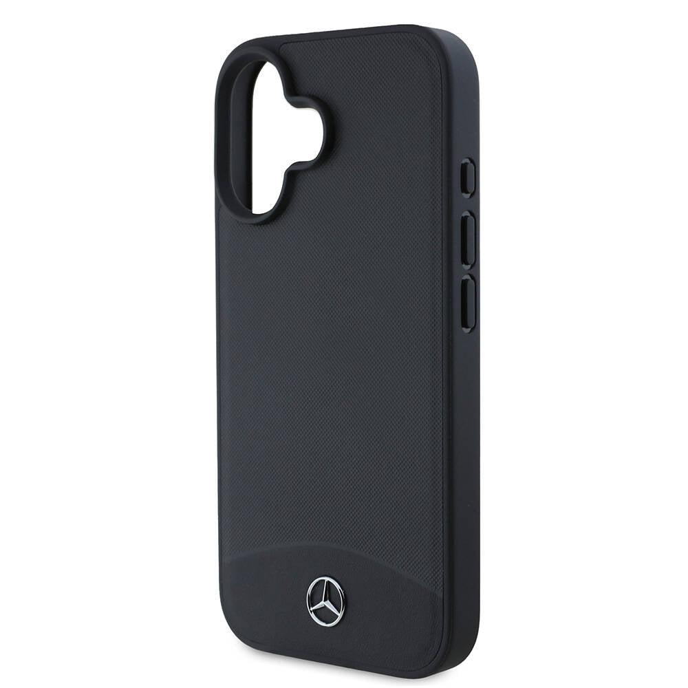 Mercedes Benz iPhone 16 Orjinal Lisanslı M-safe Şarj Özellikli Dokulu ve Düz Deri Kılıf