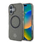 Mercedes Benz iPhone 16 Orjinal Lisanslı M-safe Şarj Özellikli Saydam Yüzey Silver Ring Kılıf